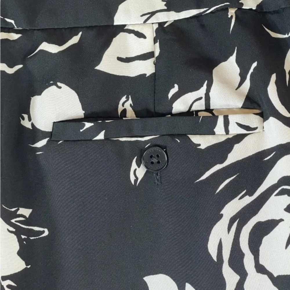 Ralph Lauren palazzo wide leg Floral pants SZ 10 - Picture 4 of 12